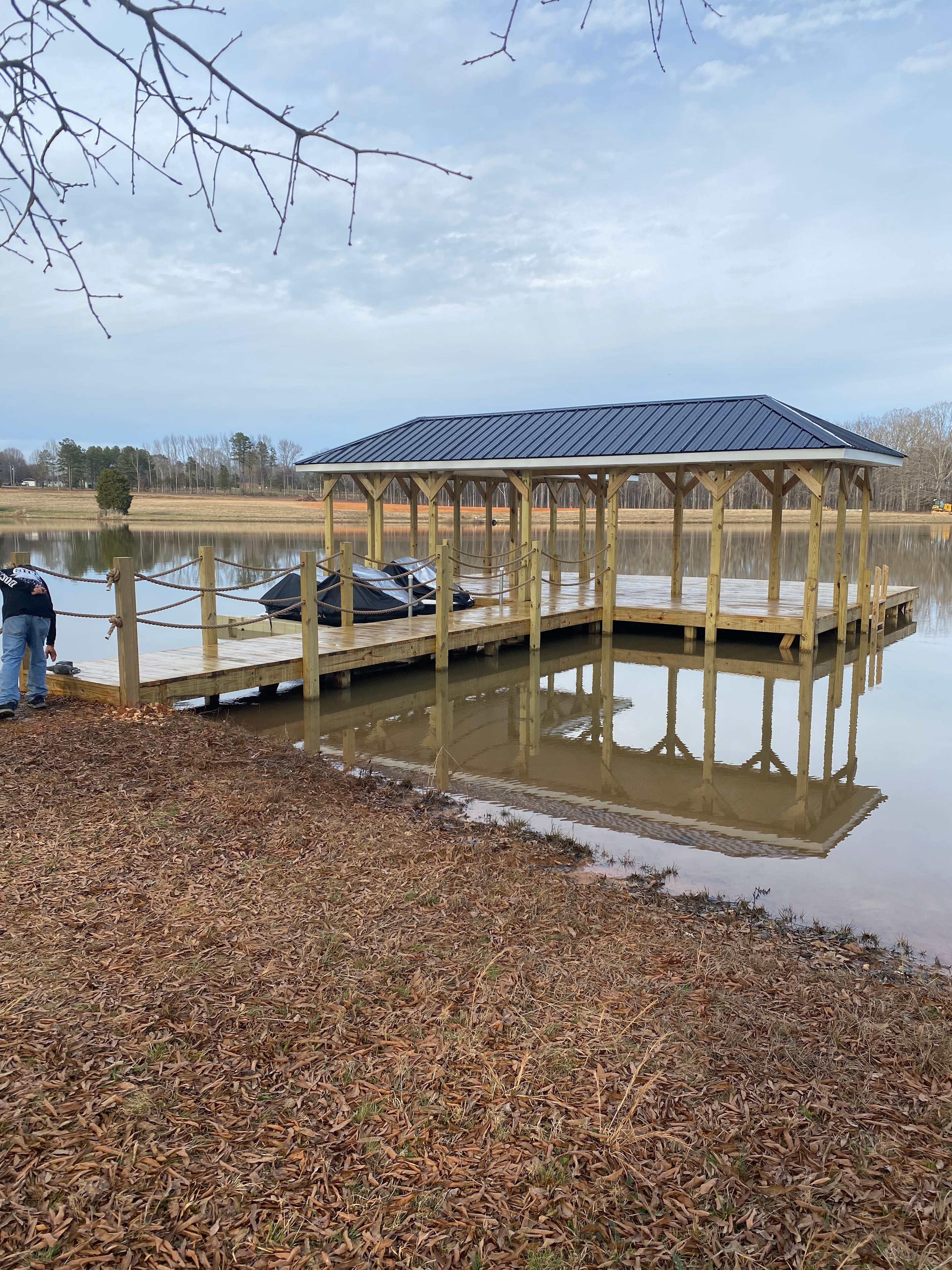 SHT Construction — boathouse framing and construction